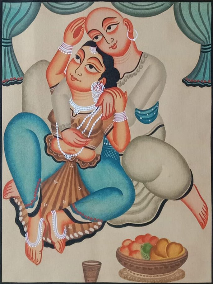 Tender embrace in Kalighat By Bapi Chitrakar Thumbnail