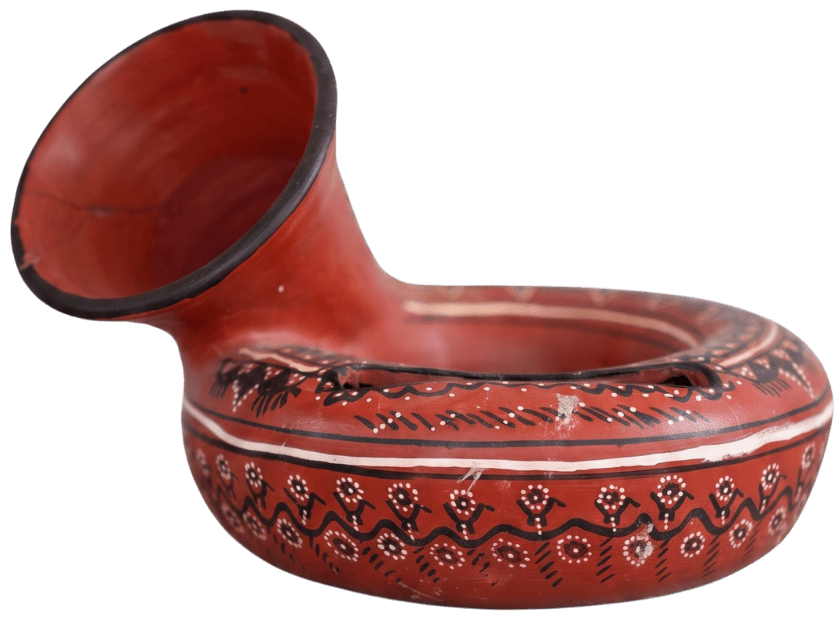 Terracotta Sound Amplifier in Khavda Pottery by Abdul Kumbhar Thumbnail