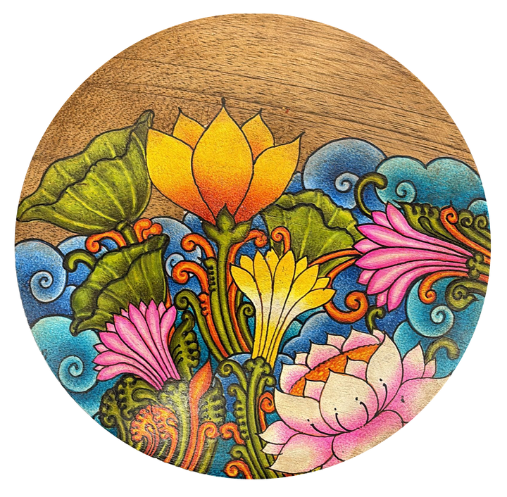 The Blossoming Foliage in Kerala Mural by Adarsh Thumbnail