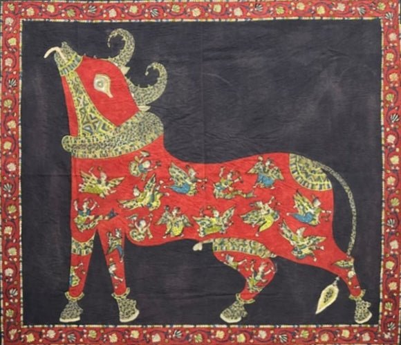 The Celestial Bull: Sagat Mata's Ride in Mata ni Pachedi by Sanjay Chittara Thumbnail