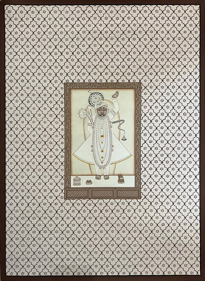 The celestial glory of shrinathji in Pichwai by Naveen Soni Thumbnail