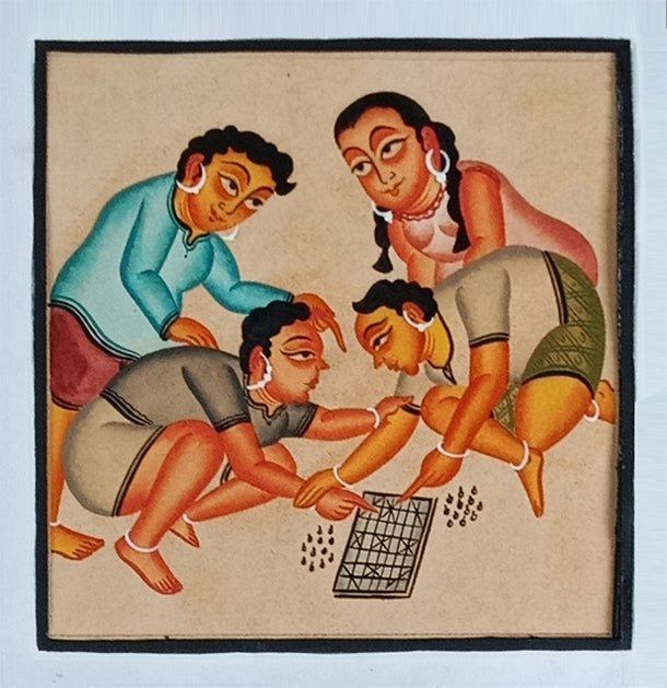 The Childhood Days in Kalighat by Bapi Chitrakar Thumbnail