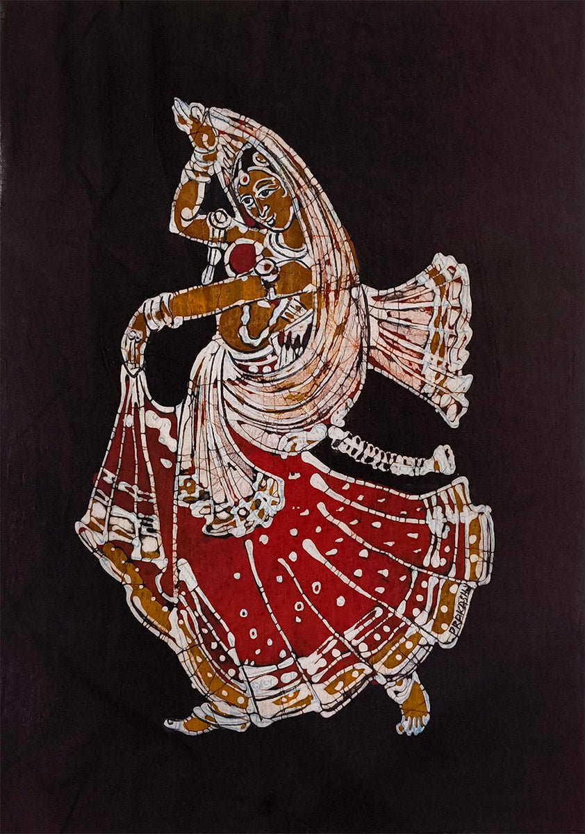 The Dancing Lady in Batik by Prakash Yasala Thumbnail