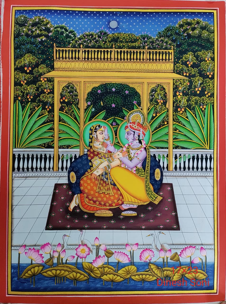 The Divine Love of Radha Krishna in Pichwai by Dinesh Soni Thumbnail