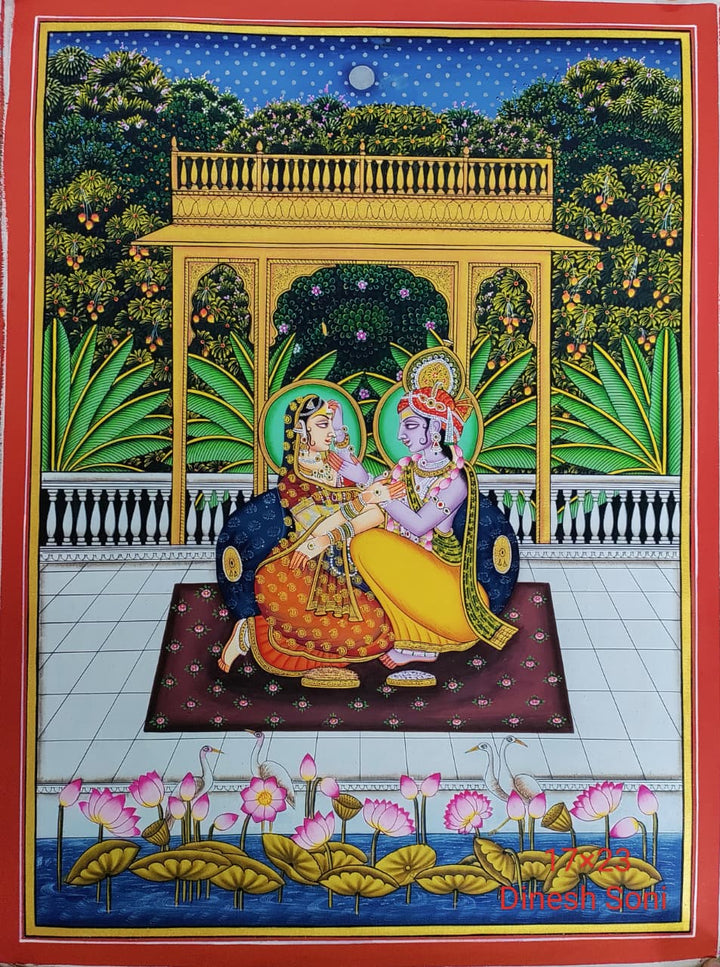 The Divine Love of Radha Krishna in Pichwai by Dinesh Soni Thumbnail