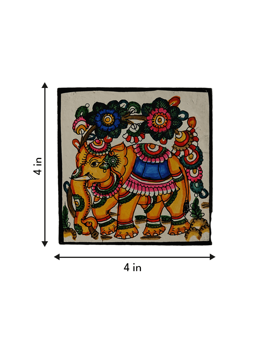 The Enchanting Nature: Elephant Tholu Coaster by Sindhe Siva Thumbnail