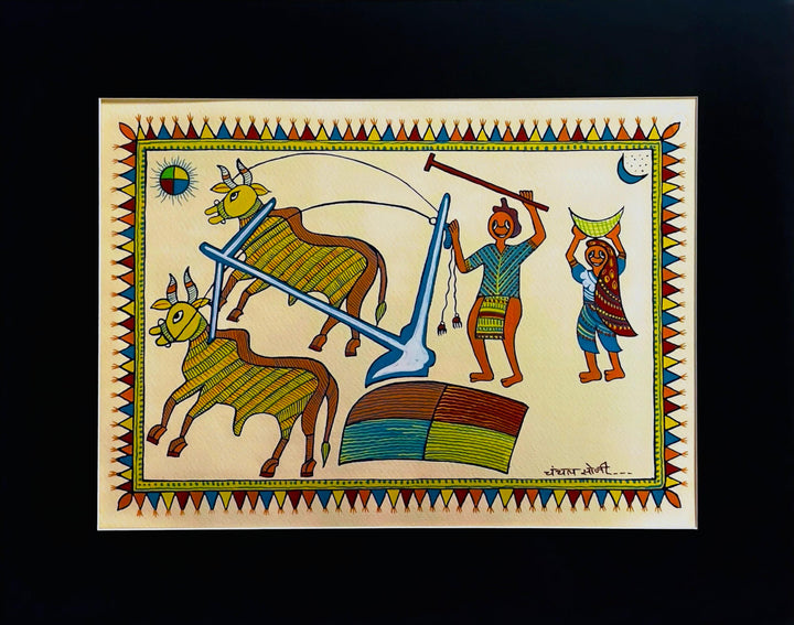 The Farming Season in Pithora Art by Chanchal Soni Thumbnail