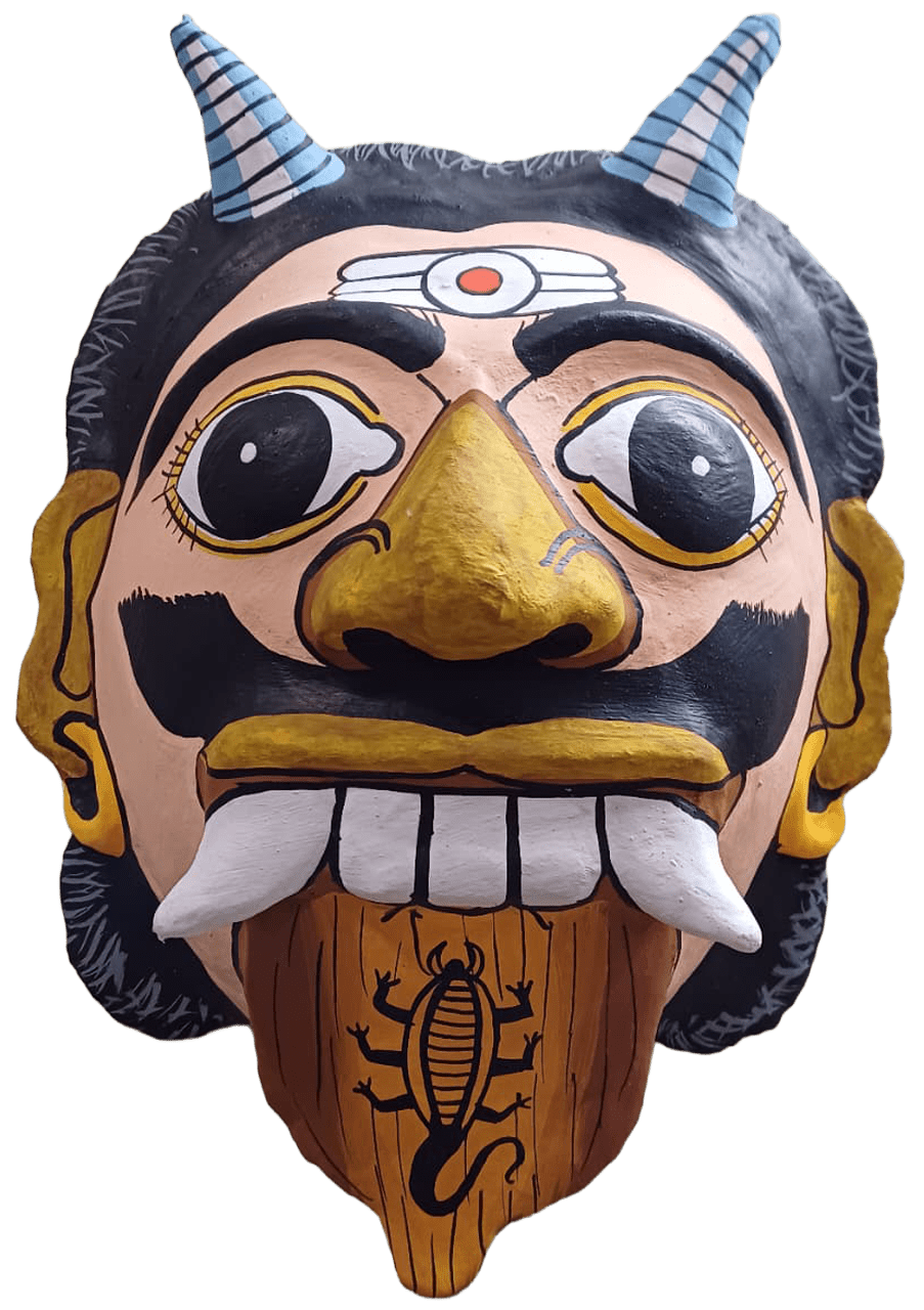 The fearless story monster in Cheriyal mask by Sai Kiran Thumbnail