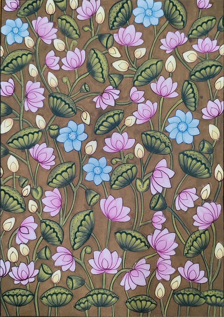 The Floral Beauty: Kamal Talai in Pichwai by Dinesh Soni Thumbnail