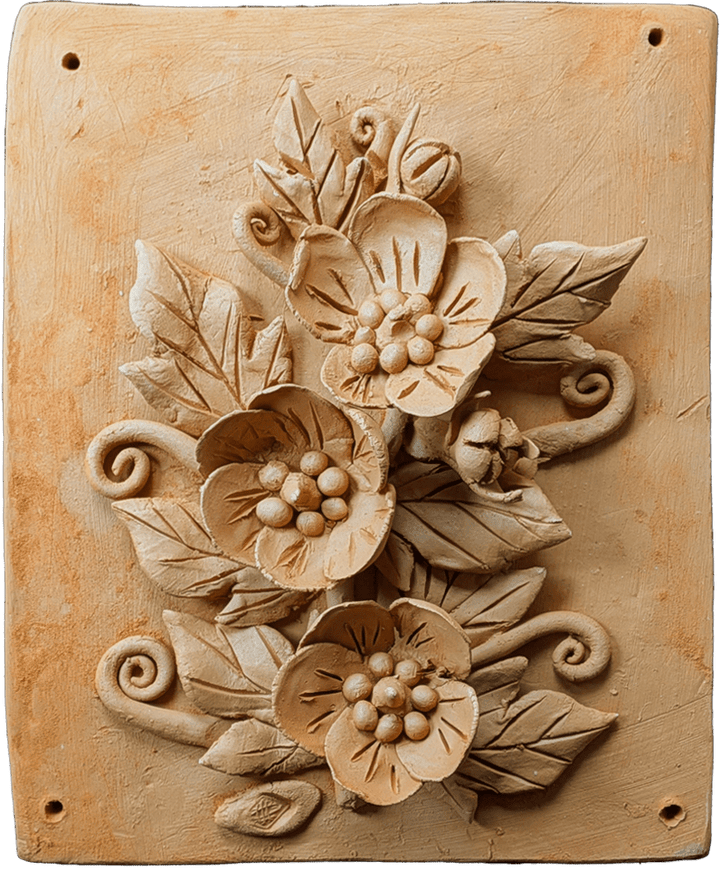 The Floral Embrace in Terracotta by Dolon Kundu Thumbnail