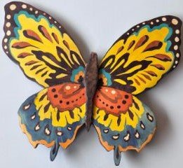 The Fluttering Canvas in Wood Inlay by Mohan Kumar Thumbnail