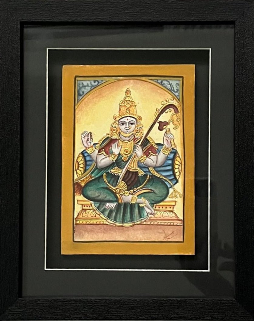 The Goddess of Knowledge and Arts: Saraswati in Mysore Art by Hemalatha B Thumbnail