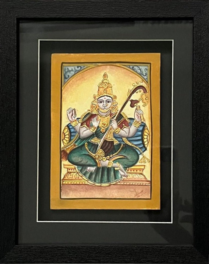 The Goddess of Knowledge and Arts: Saraswati in Mysore Art by Hemalatha B Thumbnail