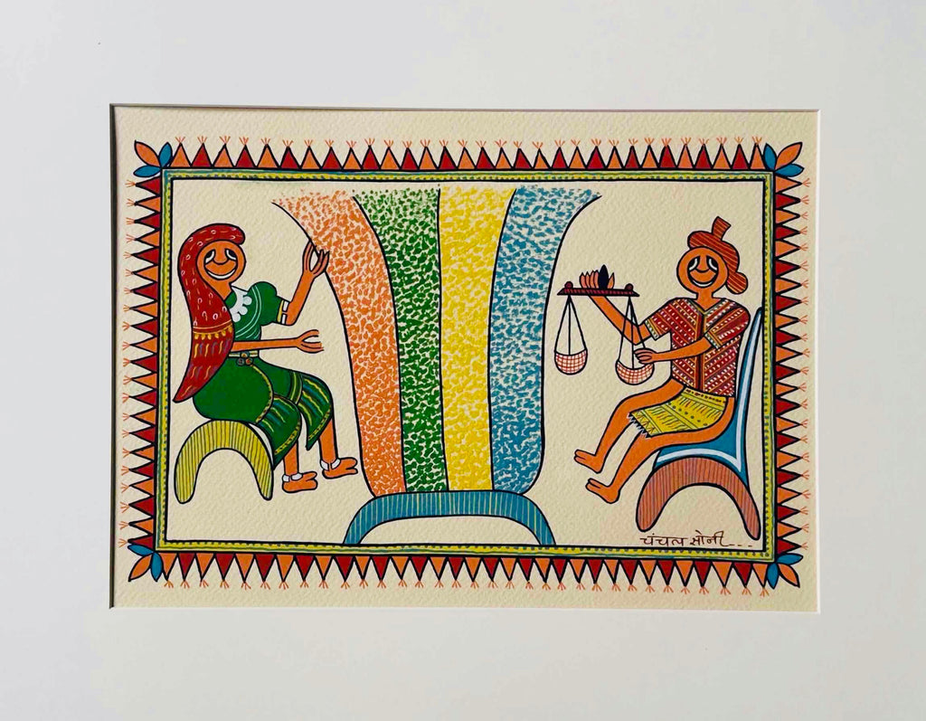 The Grain Barter in Pithora Art by Chanchal Soni Thumbnail
