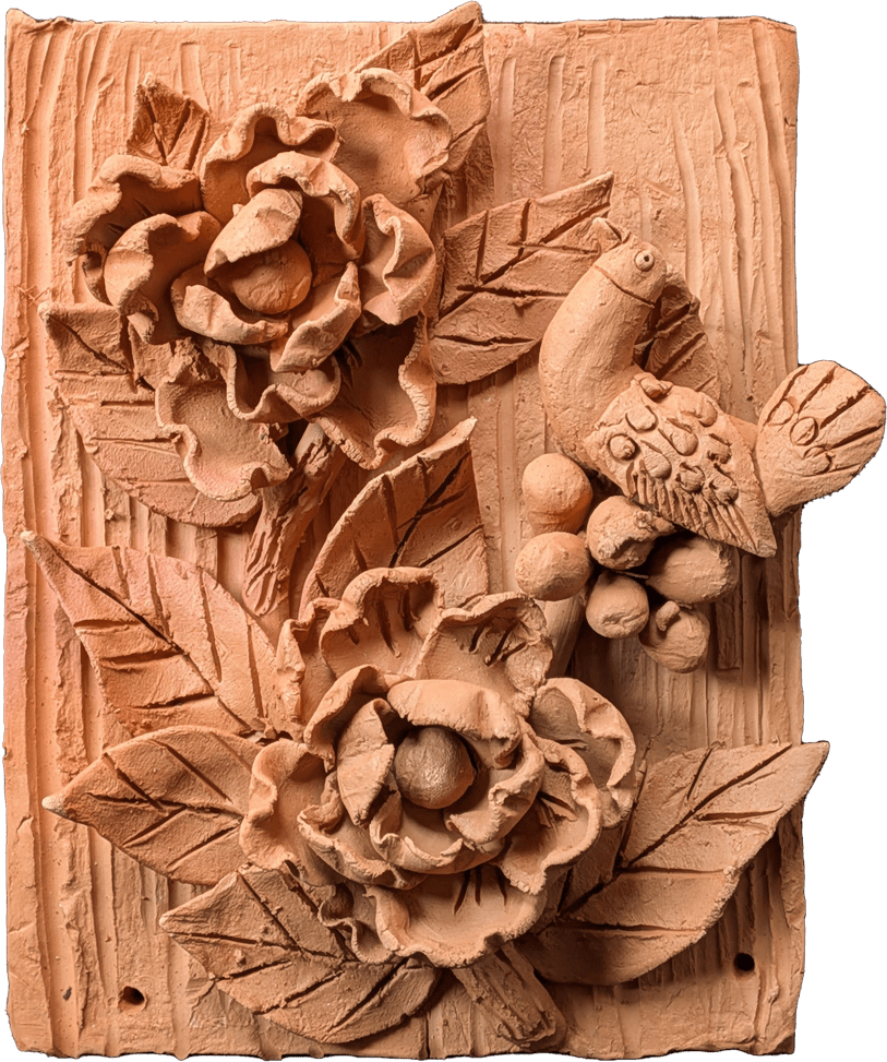 The Harmonious Bloom in Terracotta by Dolon Kundu Thumbnail