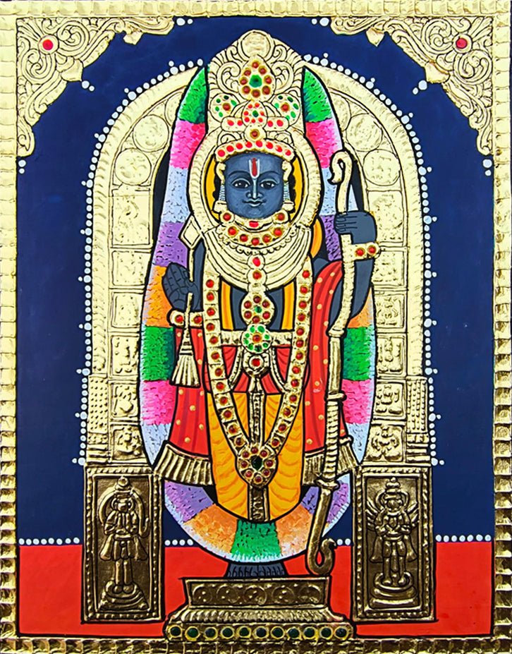 The Ideal Lord Ram in Tanjore Art by Sanjay Tandekar Thumbnail