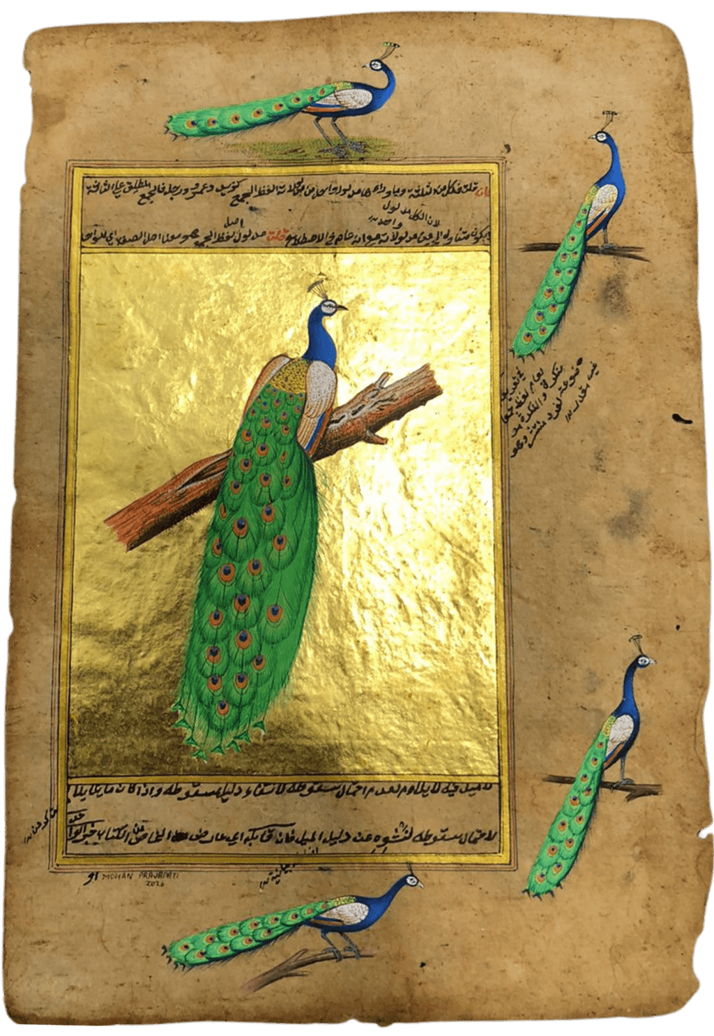 The Imperial Peacock in Mughal Miniature by Mohan Prajapati Thumbnail