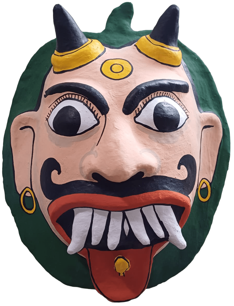 The laughing guard in Cheriyal mask by Sai Kiran Thumbnail