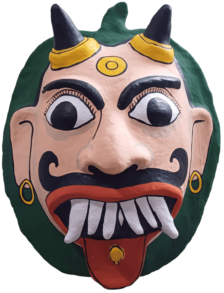 The laughing guard in Cheriyal mask by Sai Kiran Thumbnail
