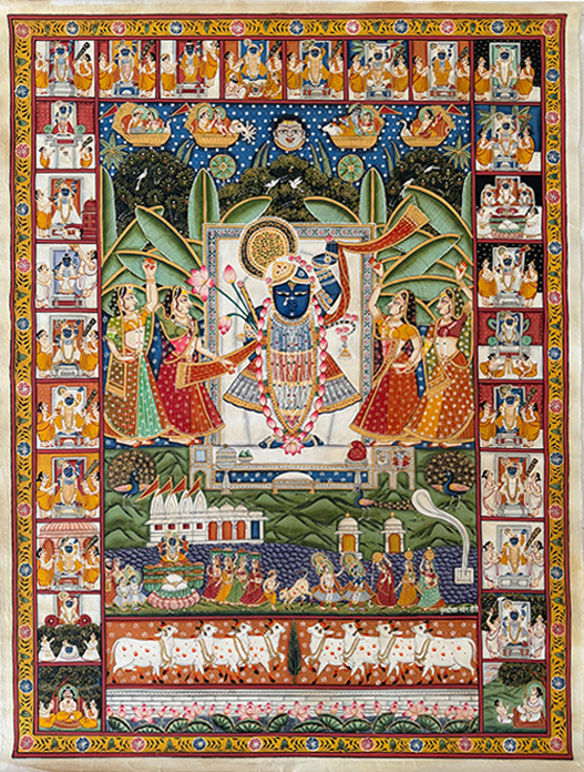 The leelas of the lord: Shrinathji in Pichwai by Naveen Soni Thumbnail