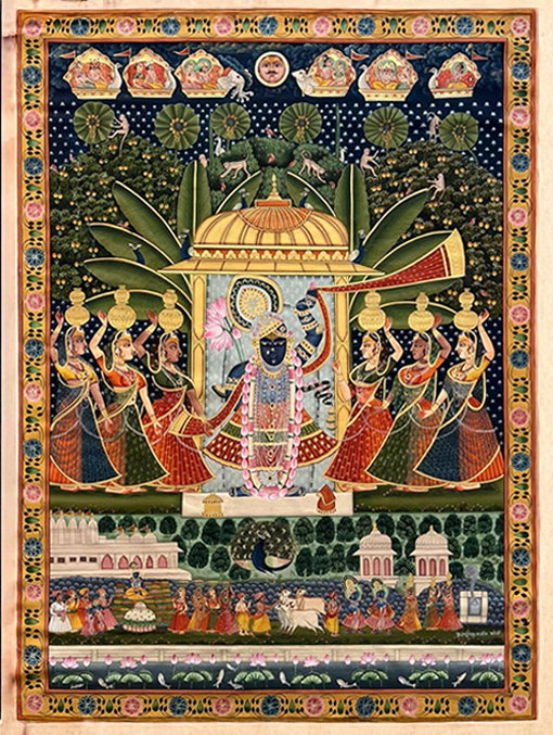 The Living temple of Shrinathji in Pichwai by Naveen Soni Thumbnail