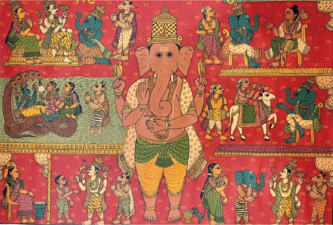 The Lord of New Beginnings : Lord Ganesha in Cheriyal Art by D. Vinay Kumar Thumbnail
