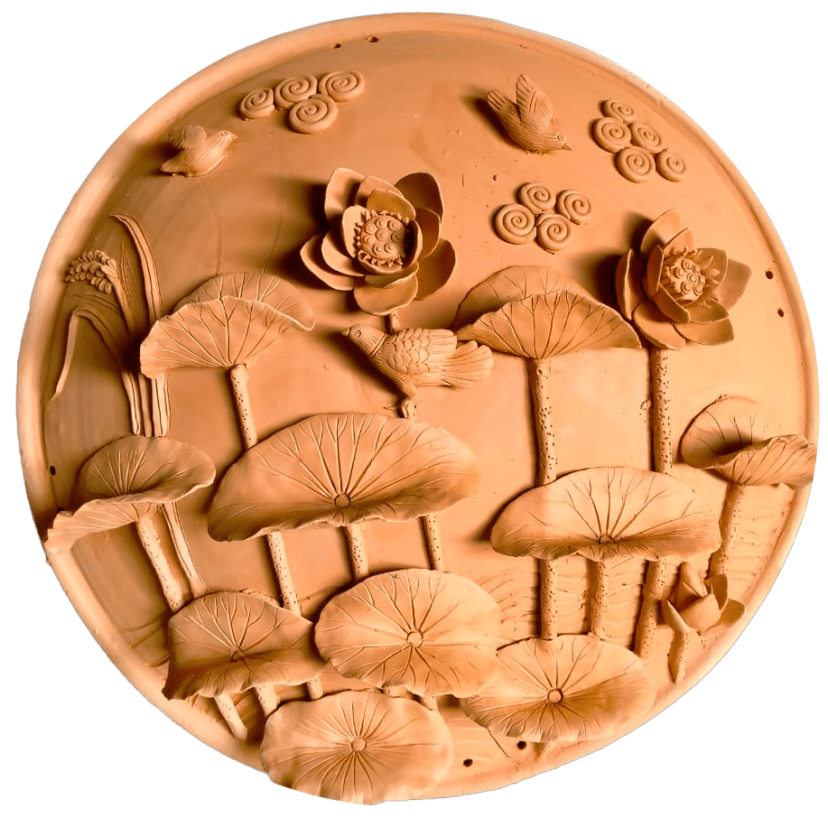 The lotus sanctuary in Terracotta by Dolon Kundu Thumbnail