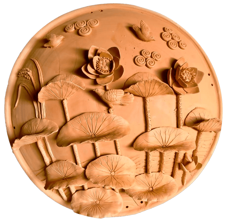 The lotus sanctuary in Terracotta by Dolon Kundu Thumbnail