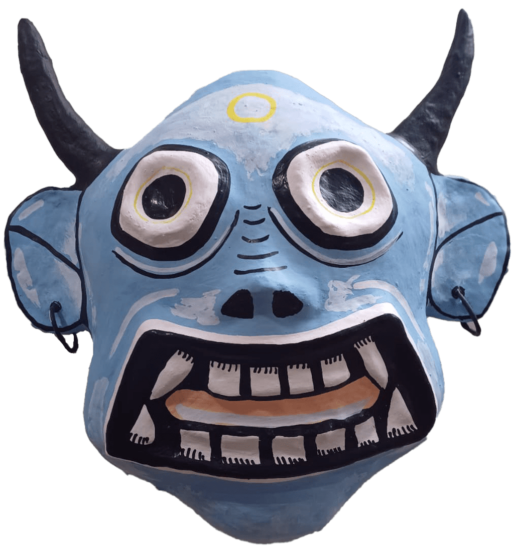 The mischievious watcher in Cheriyal mask by Sai Kiran Thumbnail