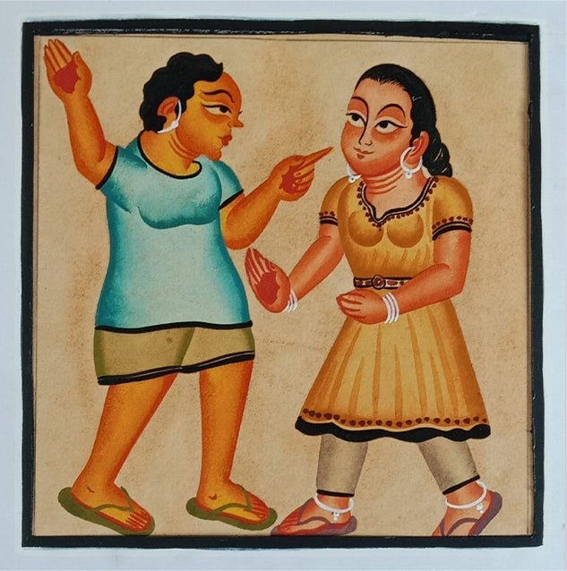The Modern Girls In Kalighat by Bapi Chitrakar Thumbnail