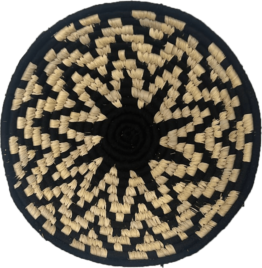 The Monochrome Starburst Plate in Sabai By Dipali Mura Thumbnail