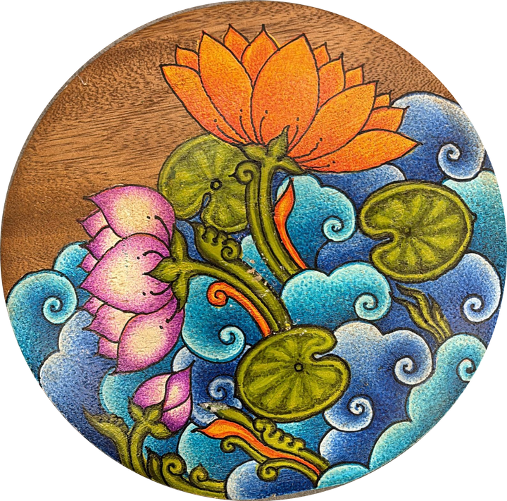 The Nature in Bloom: Lotuses in Kerala Mural by Adarsh Thumbnail