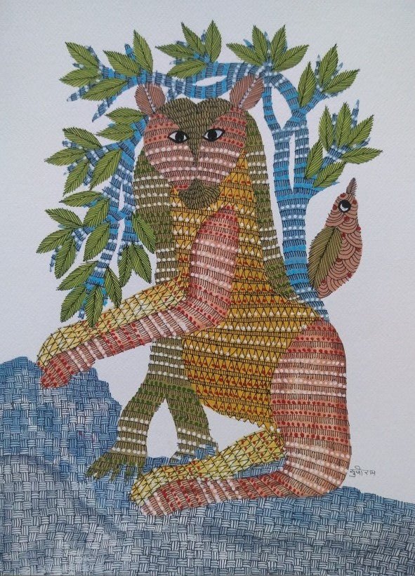 The Nature's Engima in Gond by Sukhiram Maravi Thumbnail