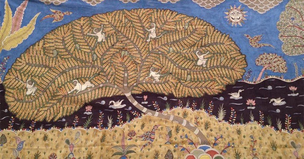 The Nature's Play in Mata ni Pachedi by Vasant Manubhai Chitara Thumbnail