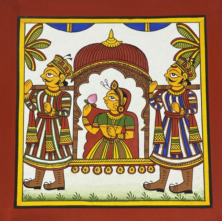 The Palanquin Journey: A Phad Painting by Kalyan Joshi Thumbnail