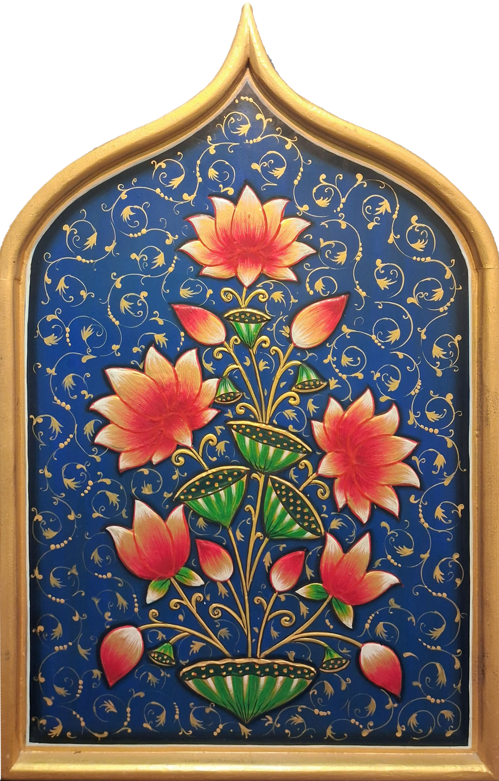 The Radiant Lotus in Usta Miniature by Pankaj Kumar Thumbnail
