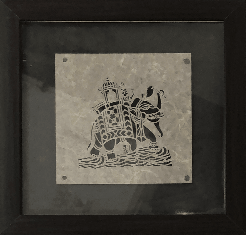 The Regal Elephant in Sanjhi by Ashutosh Verma Thumbnail