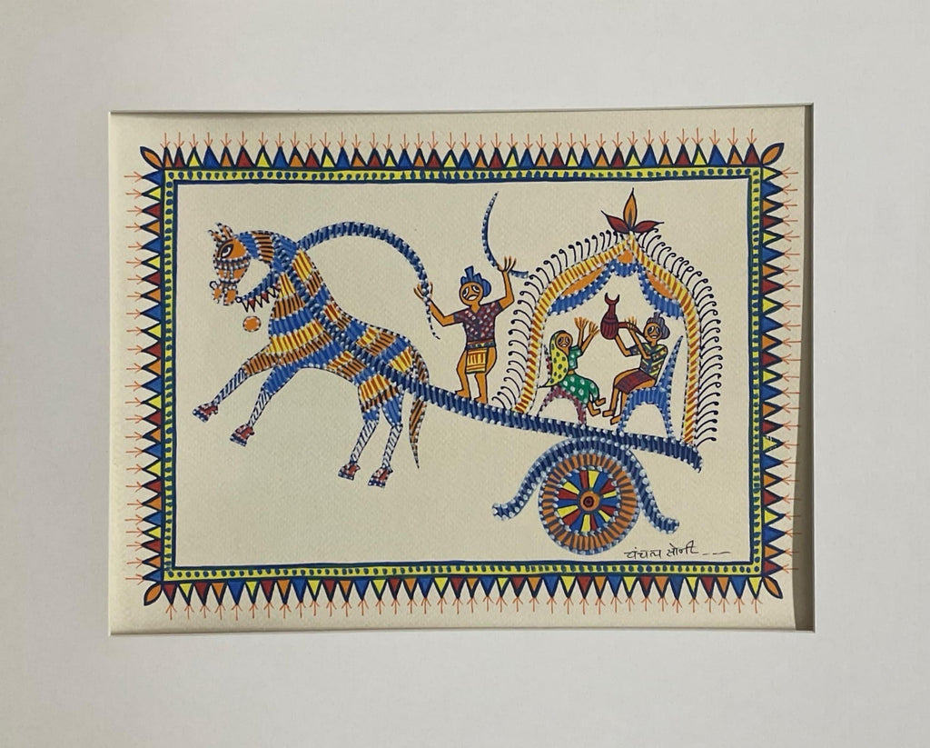 The Rural Life In Pithora art by Chanchal Soni Thumbnail