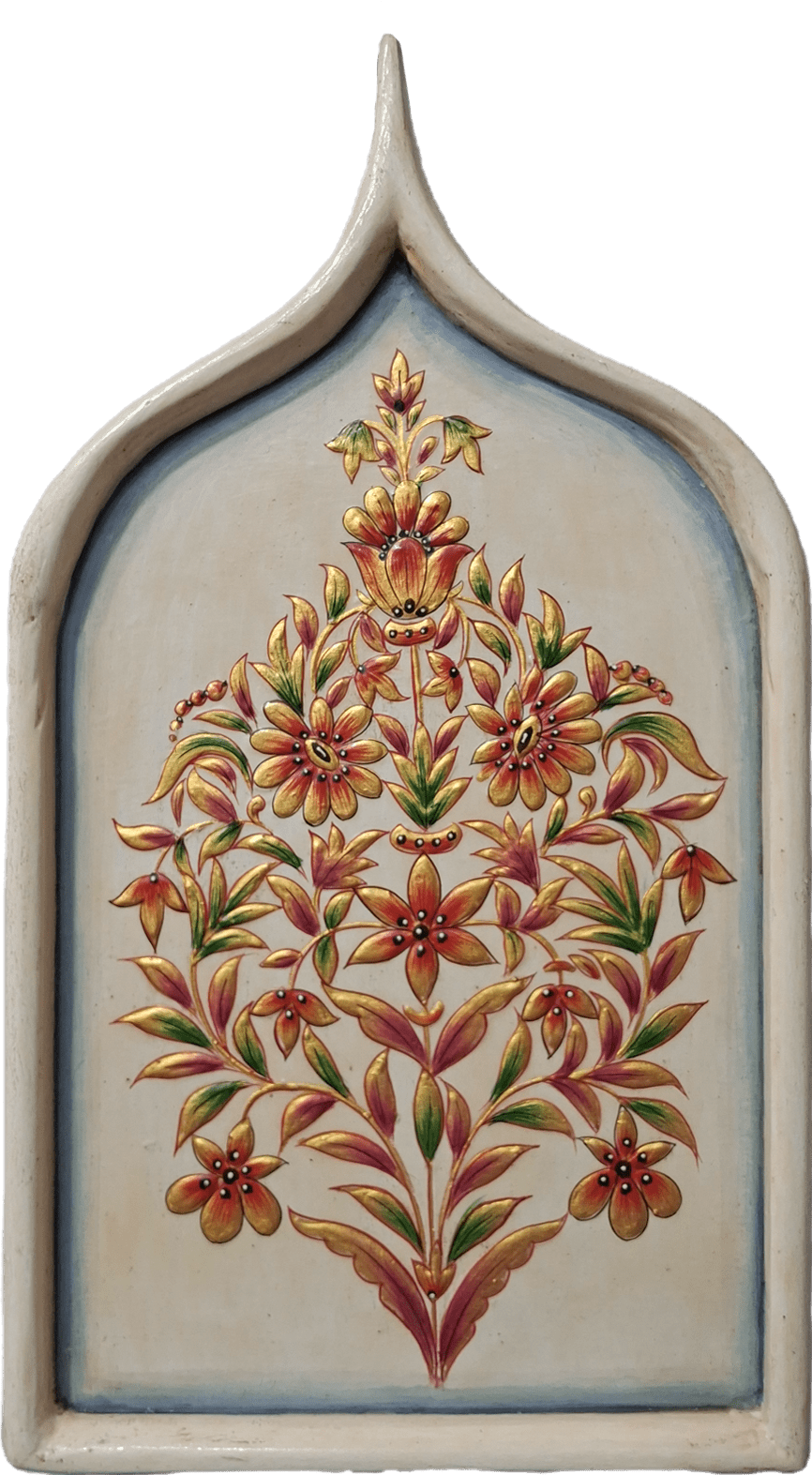 The Sacred Floral Arch in Usta Miniature by Pankaj Kumar Thumbnail
