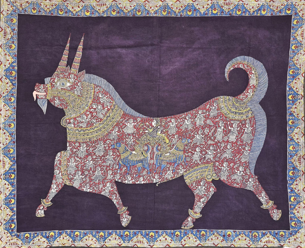 The Sacred Goat in Mata ni Pachedi by Vasant Manubhai Chittara Thumbnail