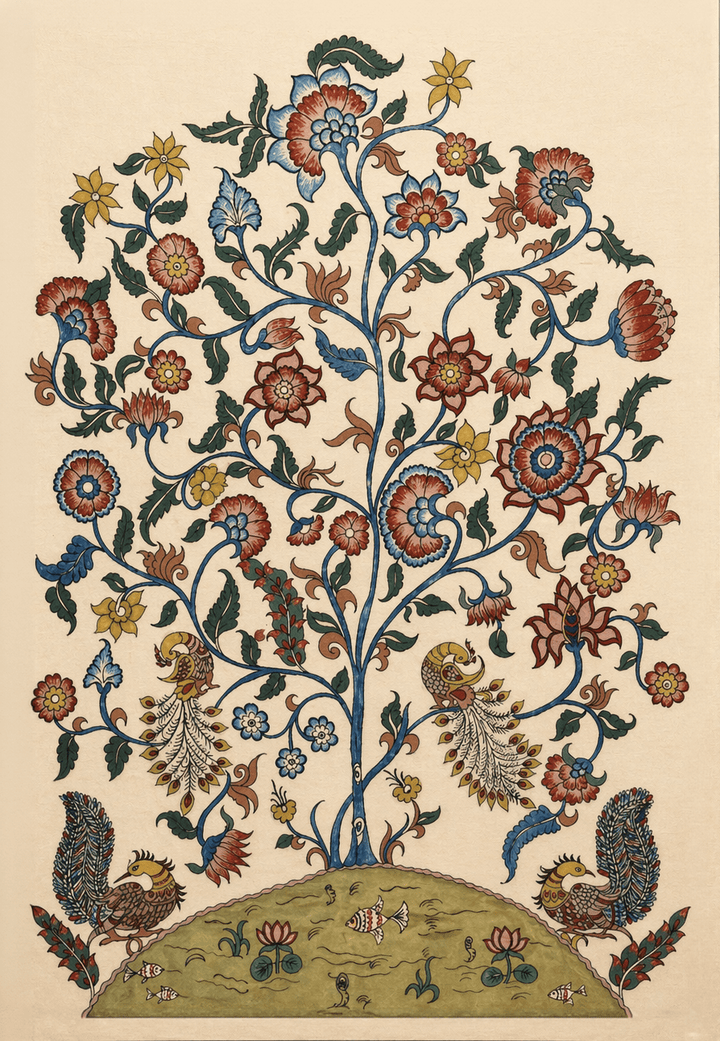 The Sacred Tree of Life in Kalamkari by Ghanshyam Sarode Thumbnail