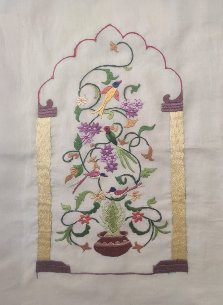 The singing vine in Chamba Rumal painting by Anjali Vakil Thumbnail