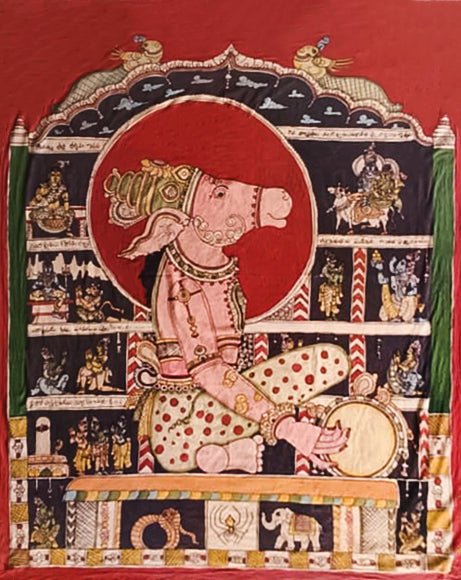 The Story of Nandiswara in Kalamkari by Kanukurthi Guna Sekhar Sai Thumbnail