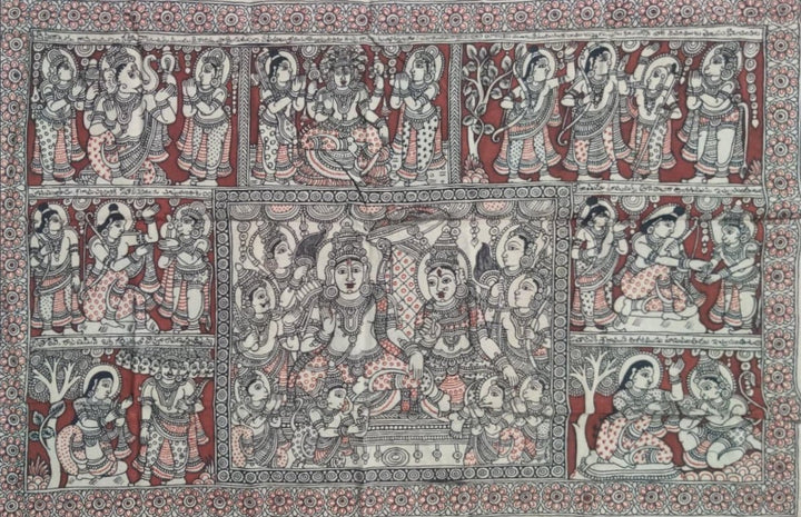The Tales of Ramayana in Kalamkari by Harinath N. Thumbnail