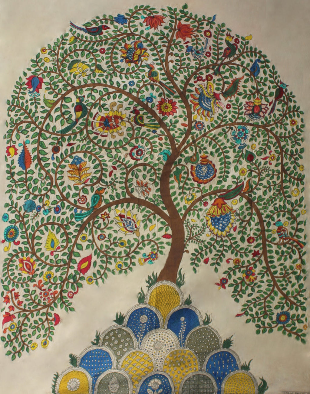 The Tree of Life in Mata ni Pachedi by Dilip Chitara Thumbnail