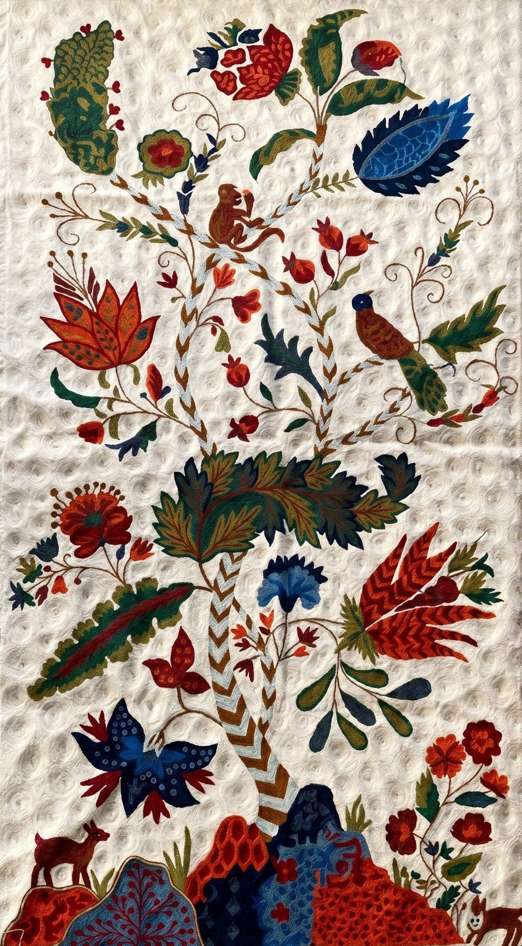 The Tree of Many Lives in Crewel Embroidery by Jahangir Ahmed Thumbnail