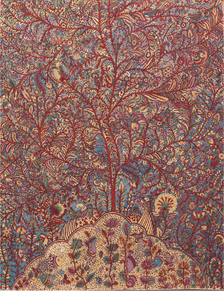 The Vibrant Tree of Life in Kalamkari by Ghansyam Sarode Thumbnail