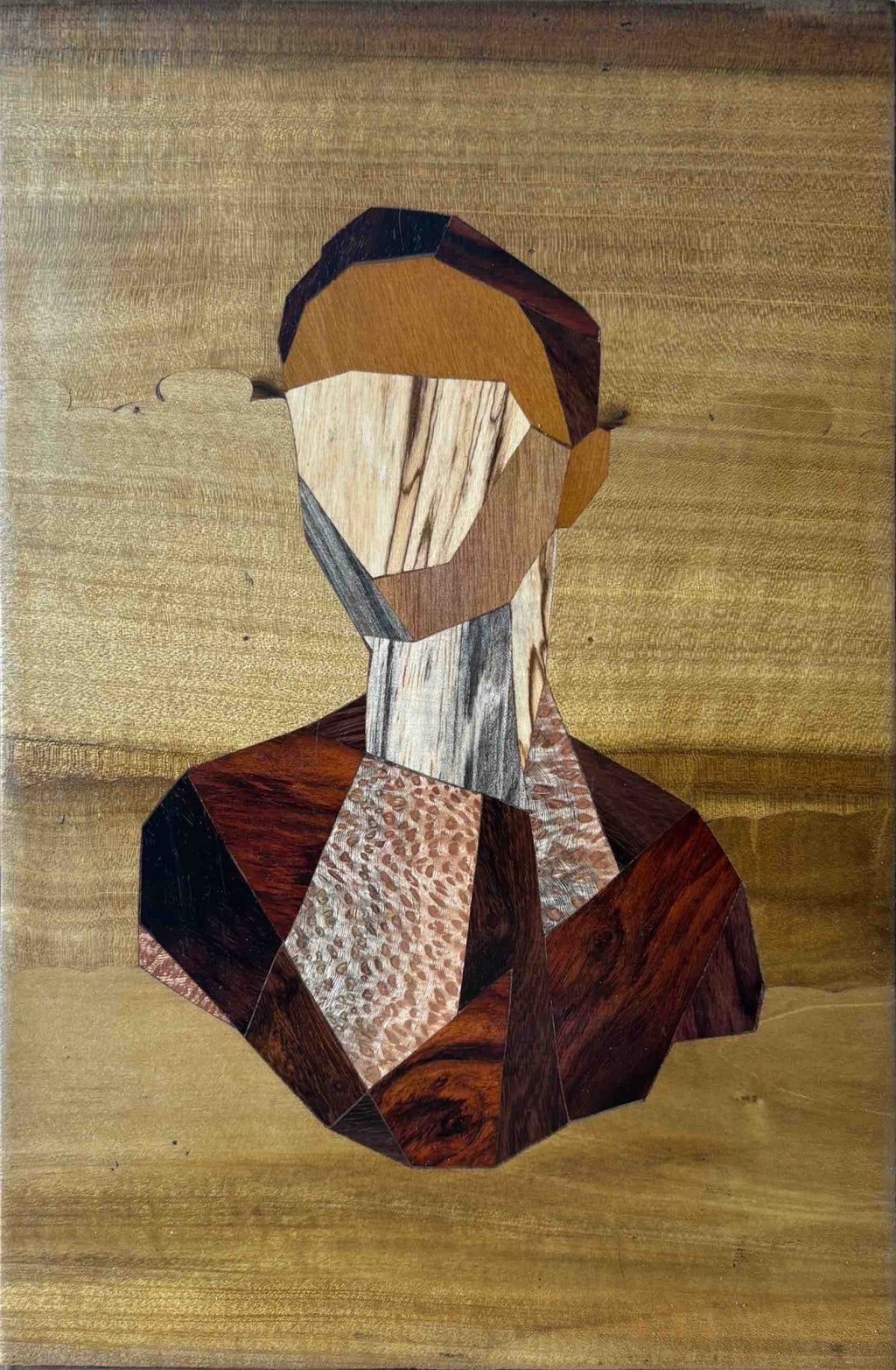 The Vieled Presence in Abstract wood inlay by Mohan Kumar Thumbnail