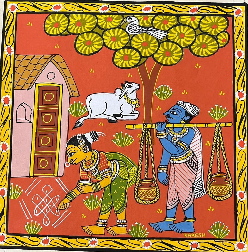 The Water Harvest in Cheriyal Scroll by Dhanalakota Rakesh Thumbnail