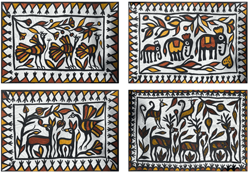 The World of Sohrai by Manikchand Mahto: Gallery Wall Art Thumbnail